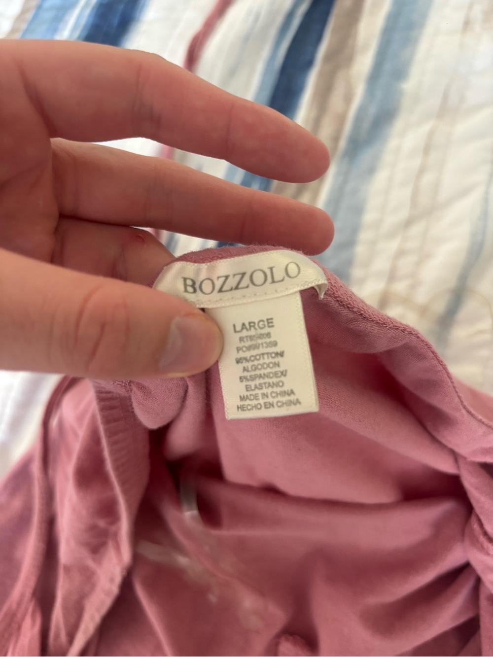 Bozzolo Dusty Rose Halter Camisole with Front Buttons - Picture 2 of 3